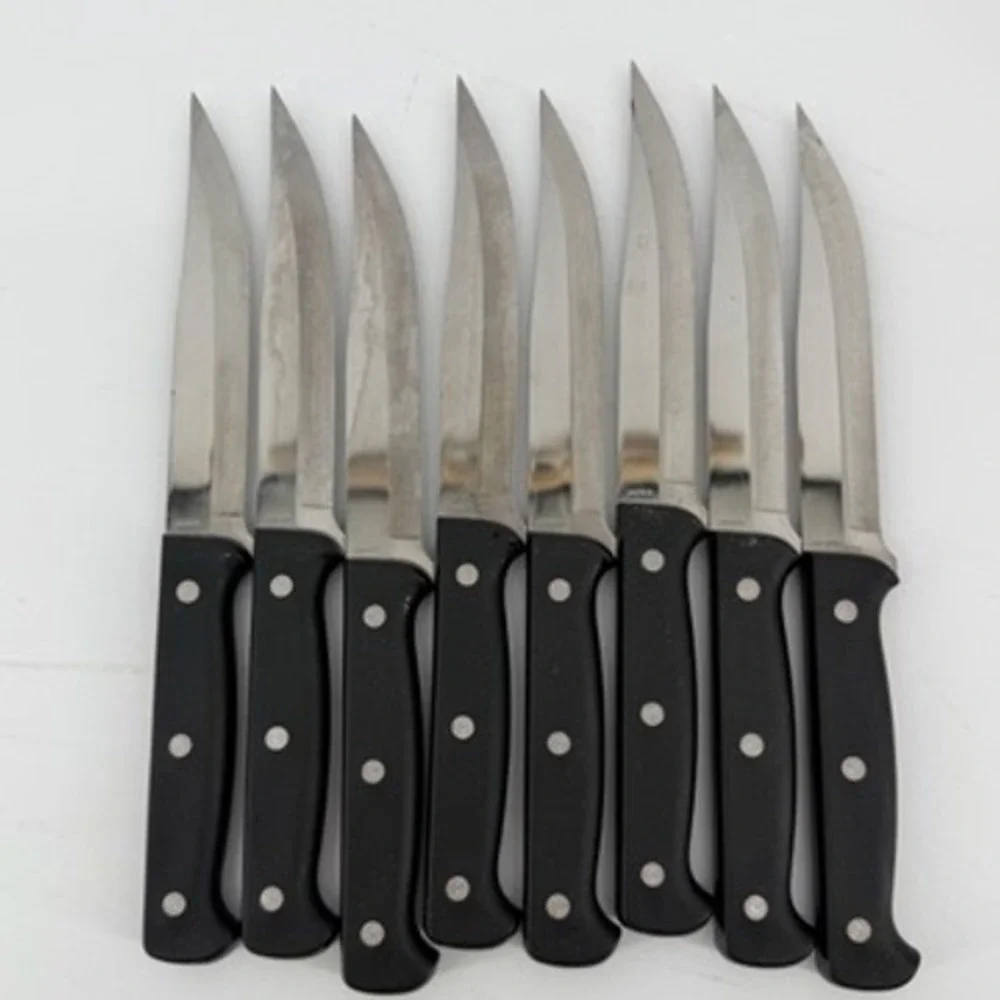 JA Henckels International EverSharp Pro 8 Piece Steak Knife Set with Wood Block